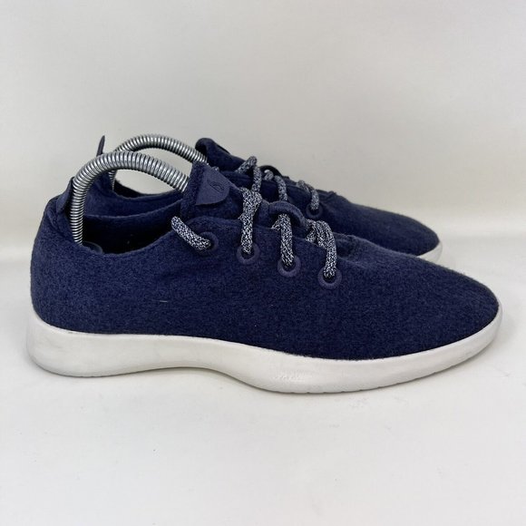 Allbirds Wool Runner Shoes Blue White Men's Size 9 - Picture 1 of 9
